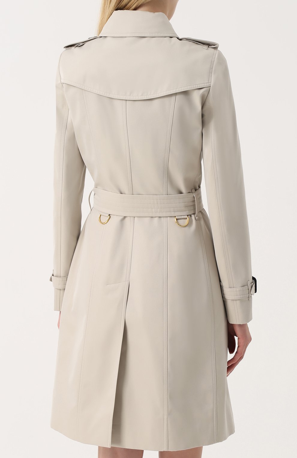 Двубортный приталенный тренч с поясом BURBERRY, арт. 4055698, фото 4