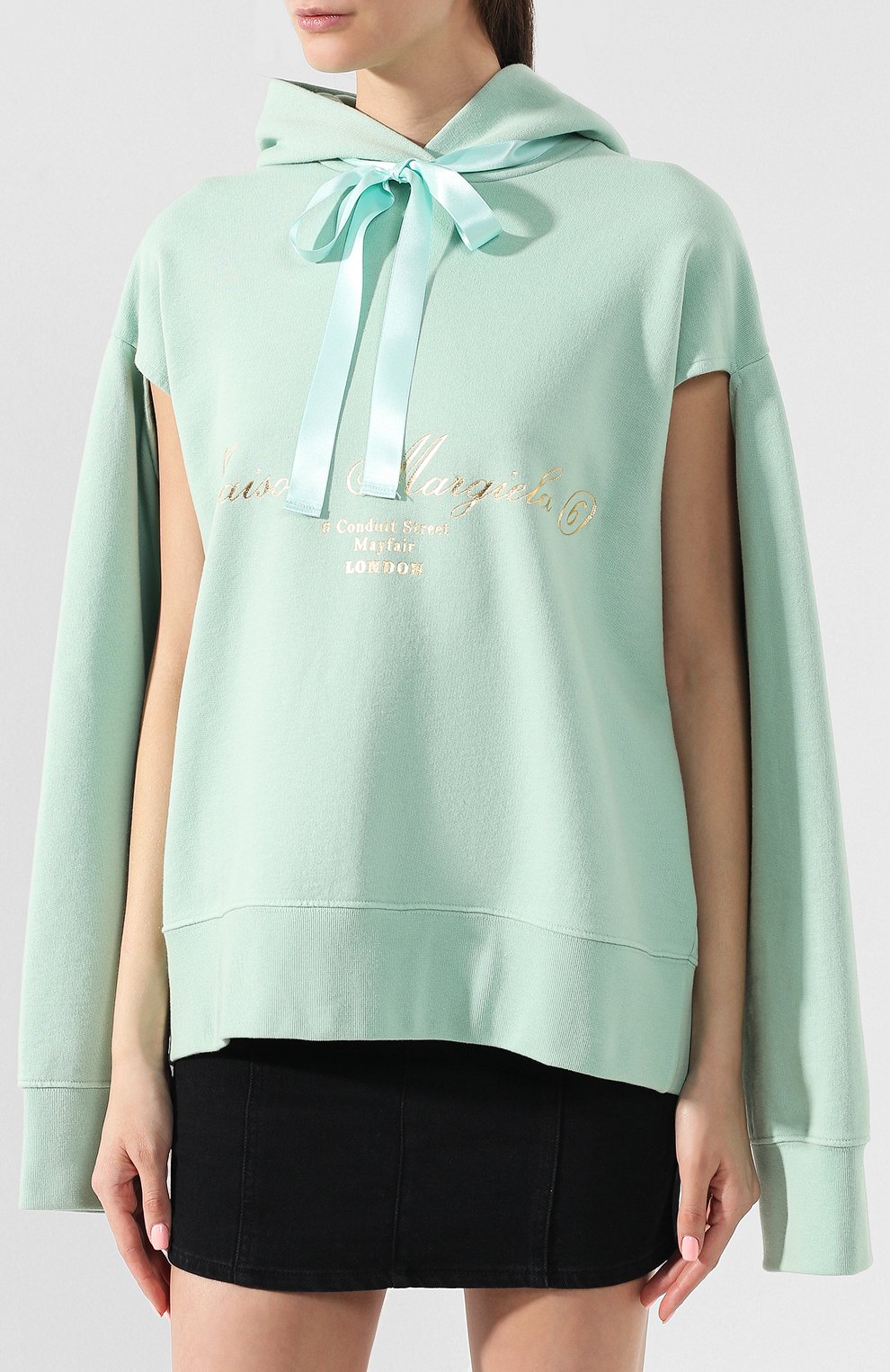 Хлопковое худи MM6, арт. S62GU0004/S25424, фото 6