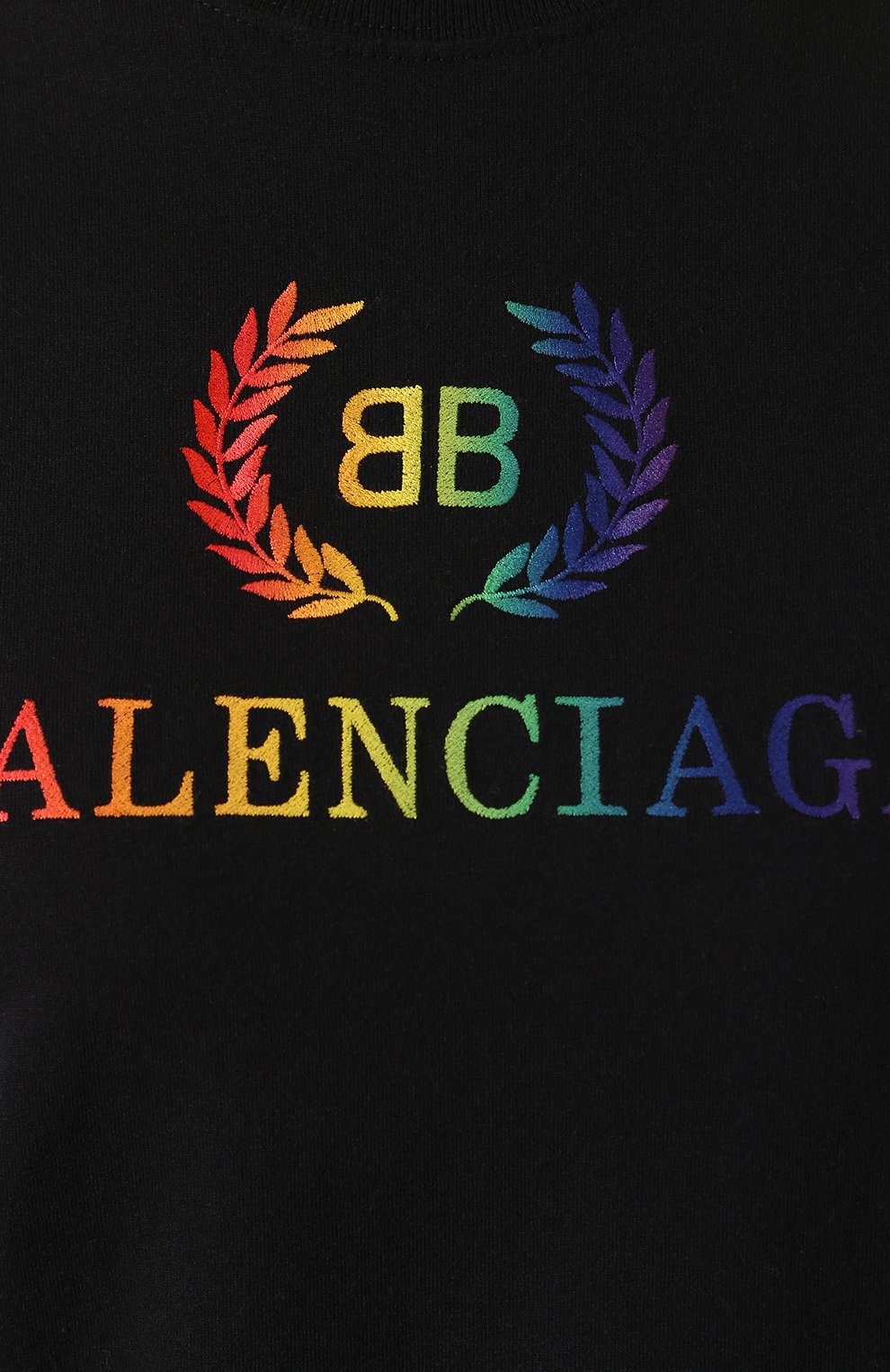 Хлопковая футболка BALENCIAGA черного цвета по цене 27650 руб., арт. 570814/TEV53, фото 5 Хлопковая футболка BALENCIAGA, арт. 570814/TEV53, фото 5