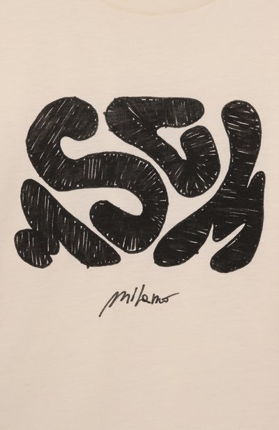 Хлопковая футболка MSGM KIDS, арт. F5MSJBTH218, фото 3