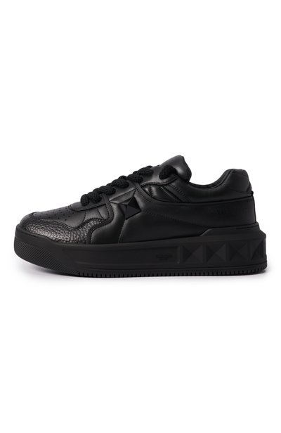 Кожаные кеды one stud xl VALENTINO черного цвета по цене 117500 руб., арт. 9Y2S0G37/XTM, фото 3 Кожаные кеды one stud xl VALENTINO, арт. 9Y2S0G37/XTM, фото 3
