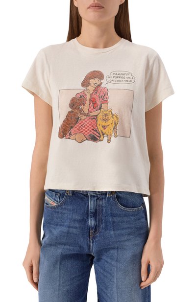 Хлопковая футболка RE/DONE, арт. 024-02WBXT004, фото 3