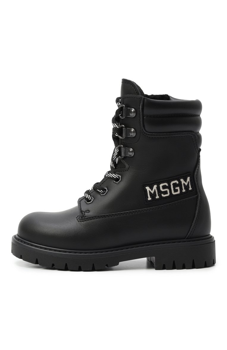 Кожаные ботинки MSGM KIDS, арт. 81170/28-35, фото 1