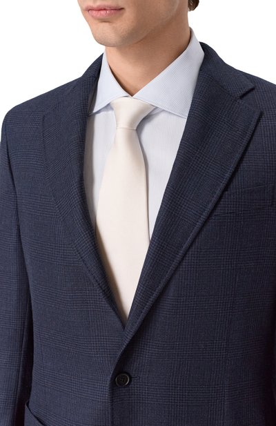 Шелковый галстук VAN LAACK молочного цвета по цене 16700 руб., арт. VL-LUIS-EL/K04264, фото 2 Шелковый галстук VAN LAACK, арт. VL-LUIS-EL/K04264, фото 2