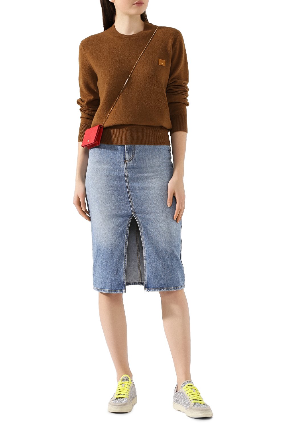 Шерстяной пуловер ACNE STUDIOS коричневого цвета по цене 39050 руб., арт. C60016/W, фото 2 Шерстяной пуловер ACNE STUDIOS, арт. C60016/W, фото 2
