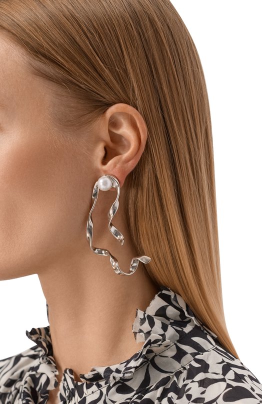 Серьги Dries Van Noten 018242/0091 Серебряный  018242/0091 Фото 2