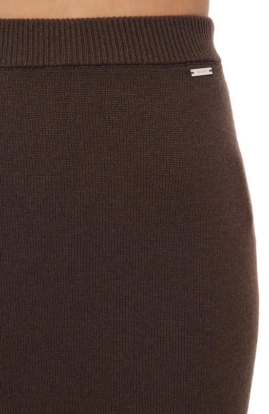 Кашемировая юбка Kiton D5474820102 Коричневый  D5474820102 Фото 5