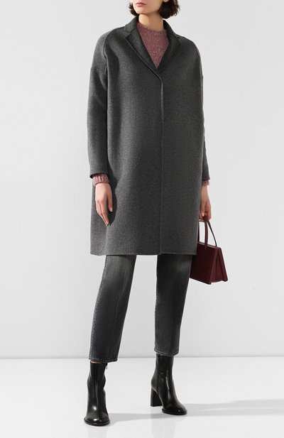Шерстяное пальто STELLA MCCARTNEY серого цвета по цене 165000 руб., арт. 573928/SMB09, фото 2 Шерстяное пальто STELLA MCCARTNEY, арт. 573928/SMB09, фото 2
