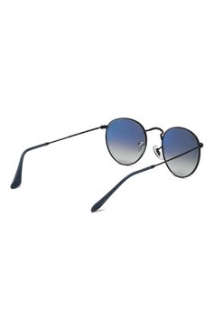 Женские солнцезащитные очки RAY-BAN голубого цвета, арт. 3447-006/3F | Фото 5 (Региональные ограничения белый список (Axapta Mercury): Не проставлено; Нос: Не проставлено; Тип очков: С/з; Материал: Металл; Оптика Гендер: оптика-женское; Очки форма: Круглые)