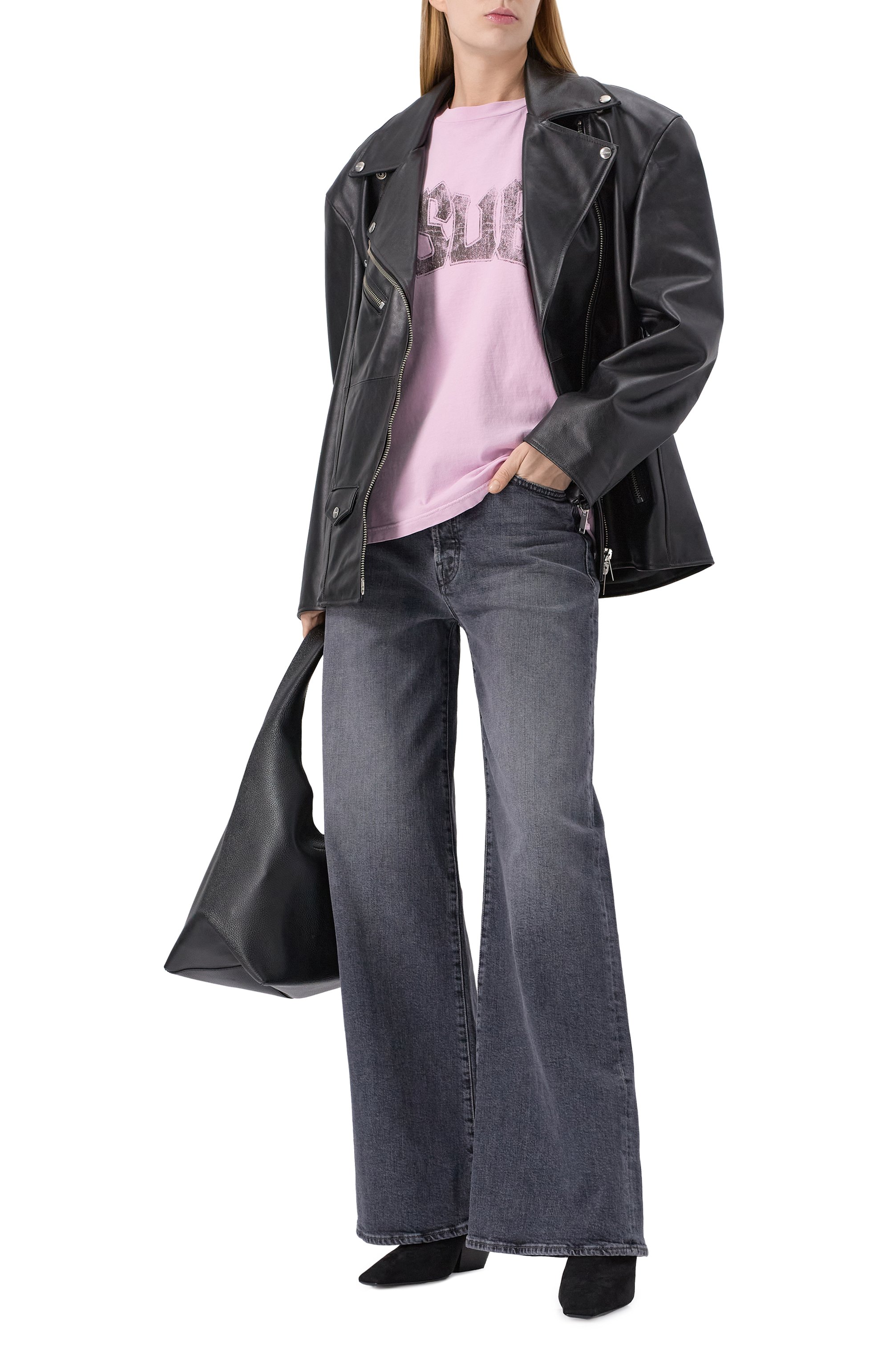 Хлопковая футболка KSUBI сиреневого цвета по цене 16750 руб., арт. WPS25TE018, фото 2 Хлопковая футболка KSUBI, арт. WPS25TE018, фото 2