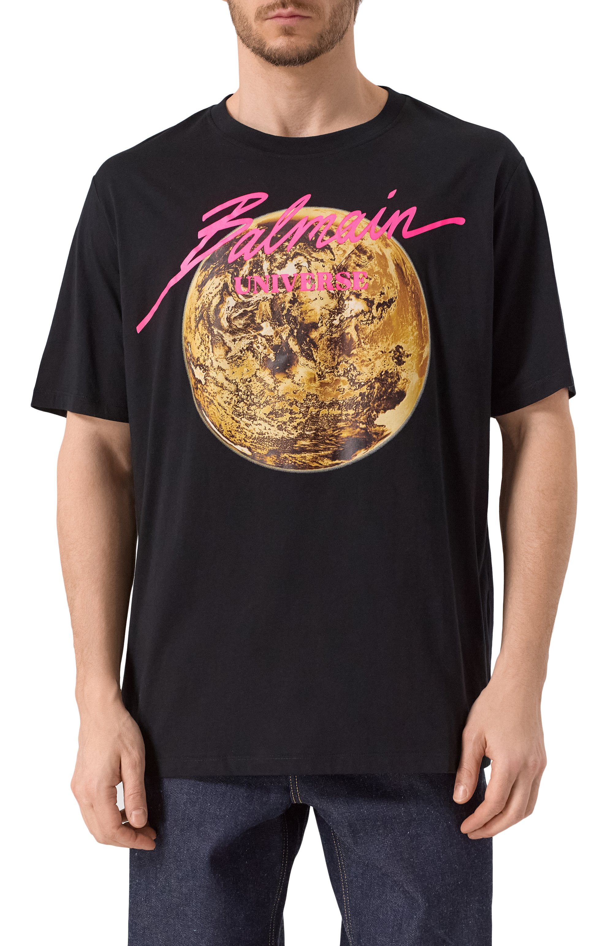 Хлопковая футболка BALMAIN, арт. EH0EG010GE78, фото 3