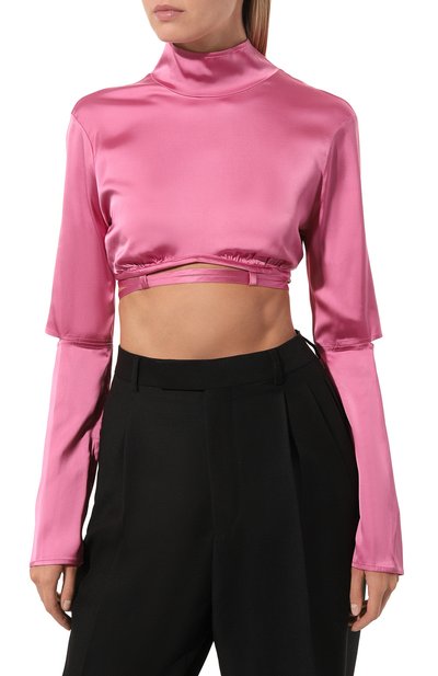 Блузка из вискозы JACQUEMUS, арт. 22E221TO005/1000PINK, фото 3