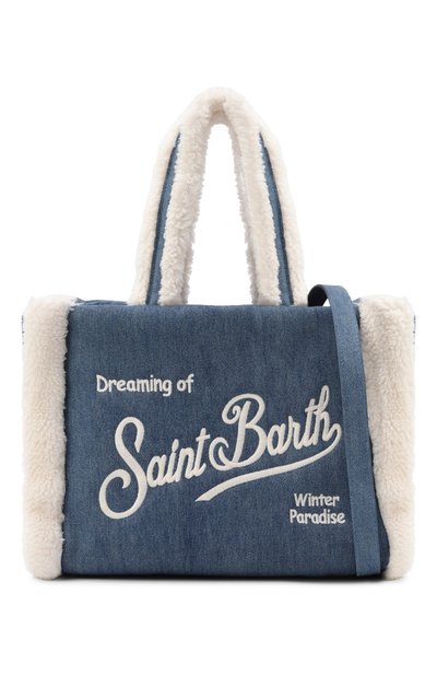 Сумка MC2 SAINT BARTH тёмно-голубого цвета по цене 20600 руб., арт. C0L0031-01473I/C0LETTE SHEARLING, фото 4 Сумка MC2 SAINT BARTH, арт. C0L0031-01473I/C0LETTE SHEARLING, фото 4