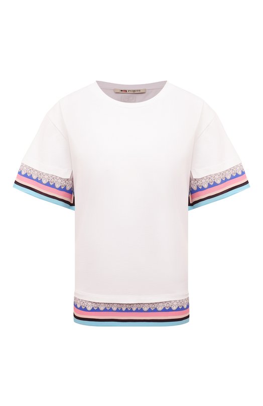 

Футболка из хлопка и шелка Ports 1961, Белый