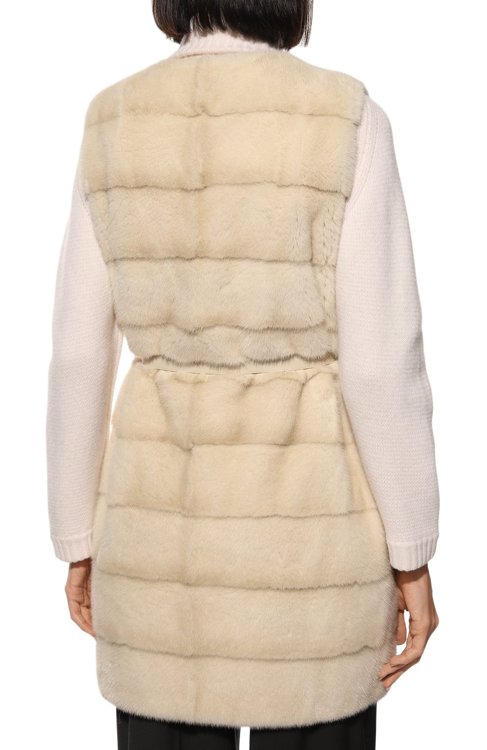 Жилет из меха норки LORO PIANA бежевого цвета по цене 1950000 руб., арт. FAE6329, фото 4 Жилет из меха норки LORO PIANA, арт. FAE6329, фото 4