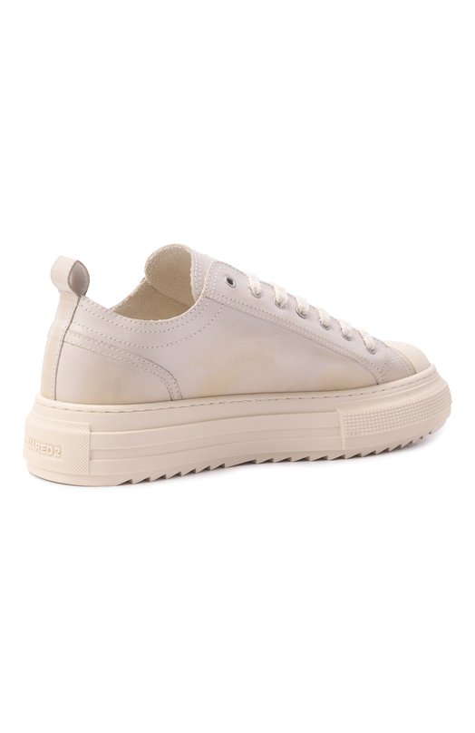 Кожаные кеды Dsquared2 SNM0455/11508296 Кремовый  SNM0455/11508296 Фото 5