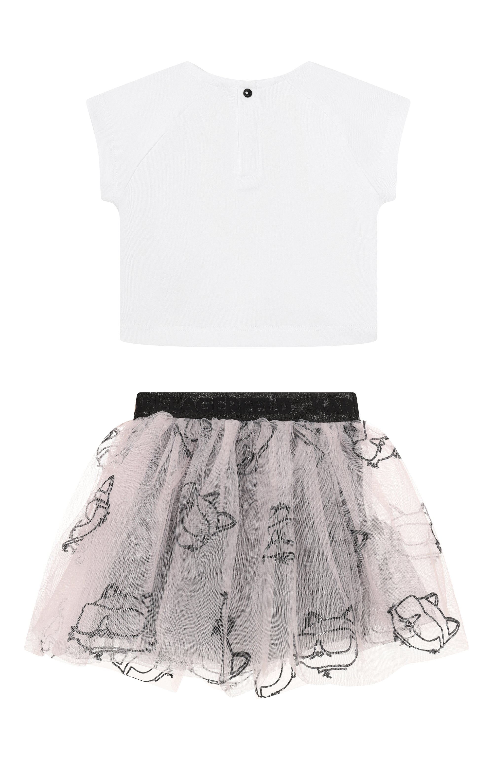 Комплект из футболки и юбки KARL LAGERFELD KIDS, арт. Z31055, фото 2