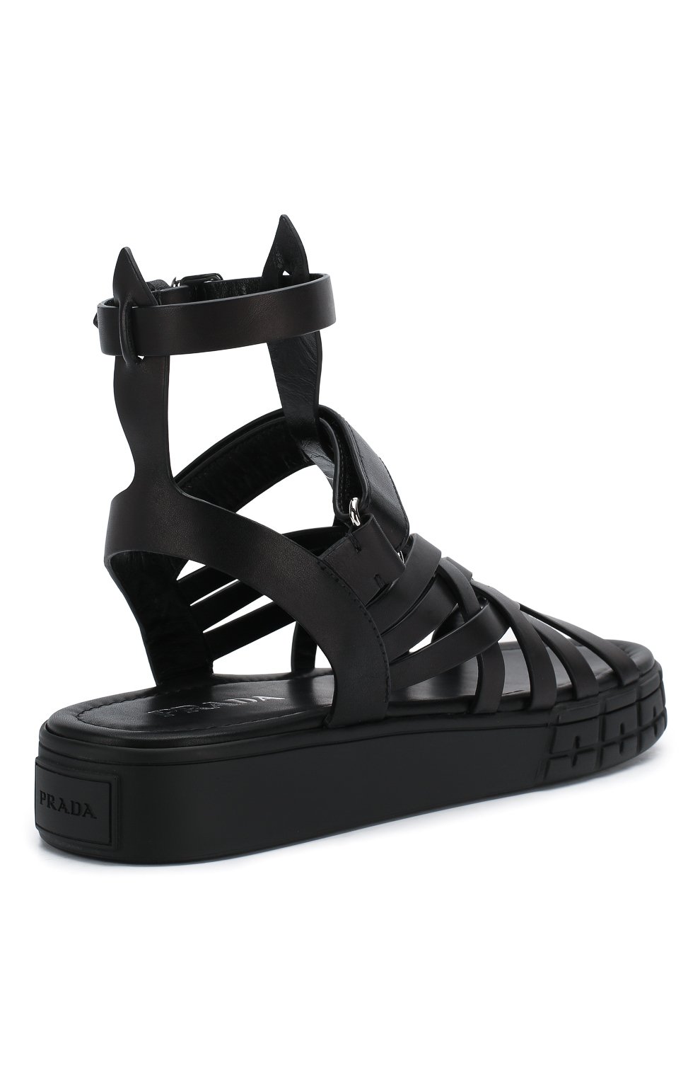 Кожаные сандалии PRADA, арт. 1X958L-248-F0002-30, фото 4