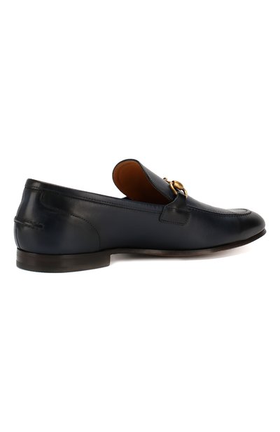 Кожаные лоферы gucci jordaan GUCCI, арт. 406994/BLM00, фото 4