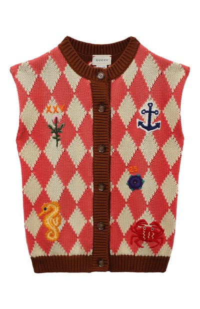 Хлопковый жилет GUCCI, арт. 596249 XKA6I