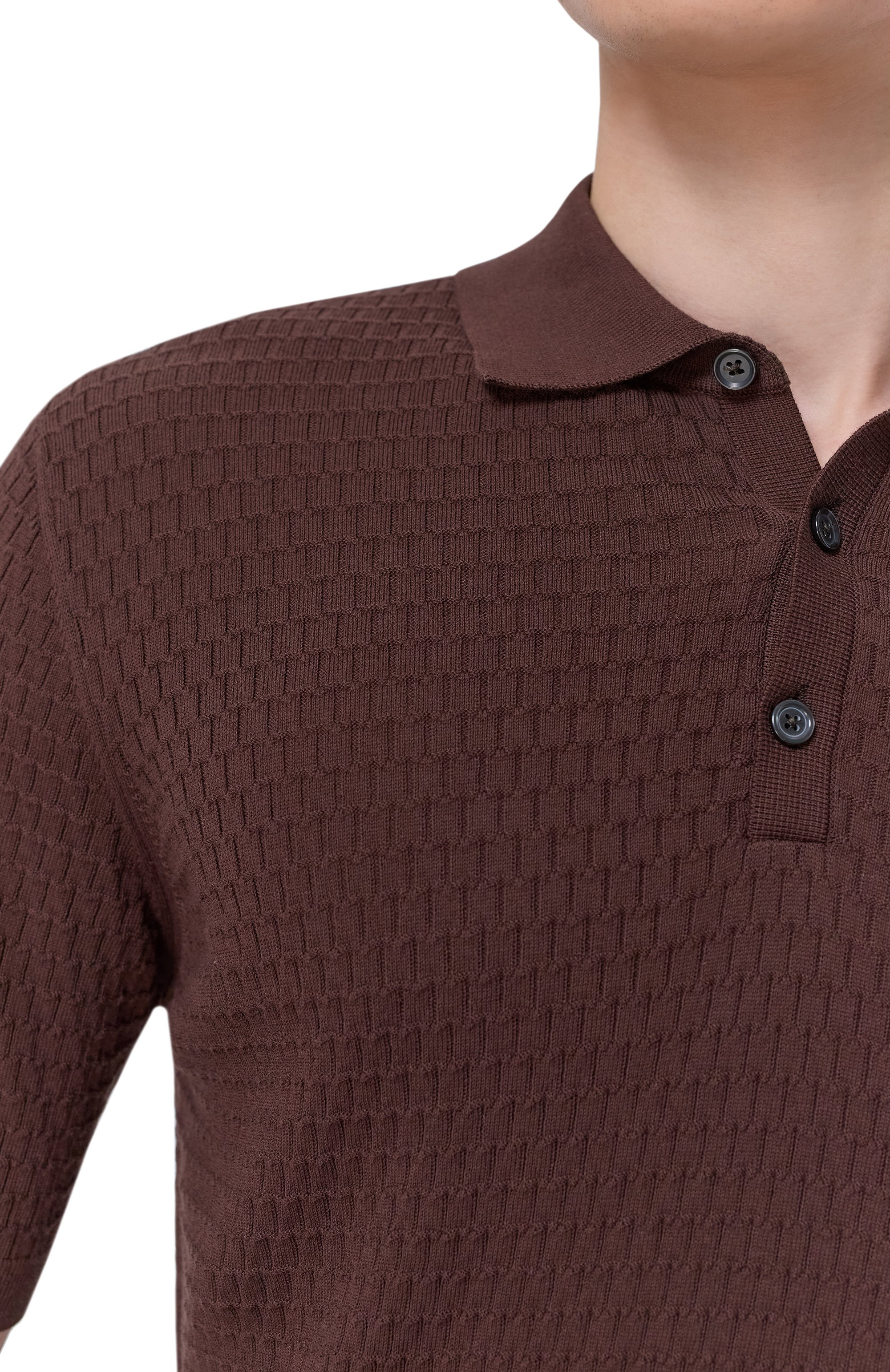 Хлопковое поло ANDREA CAMPAGNA, арт. M5426-8001, фото 5