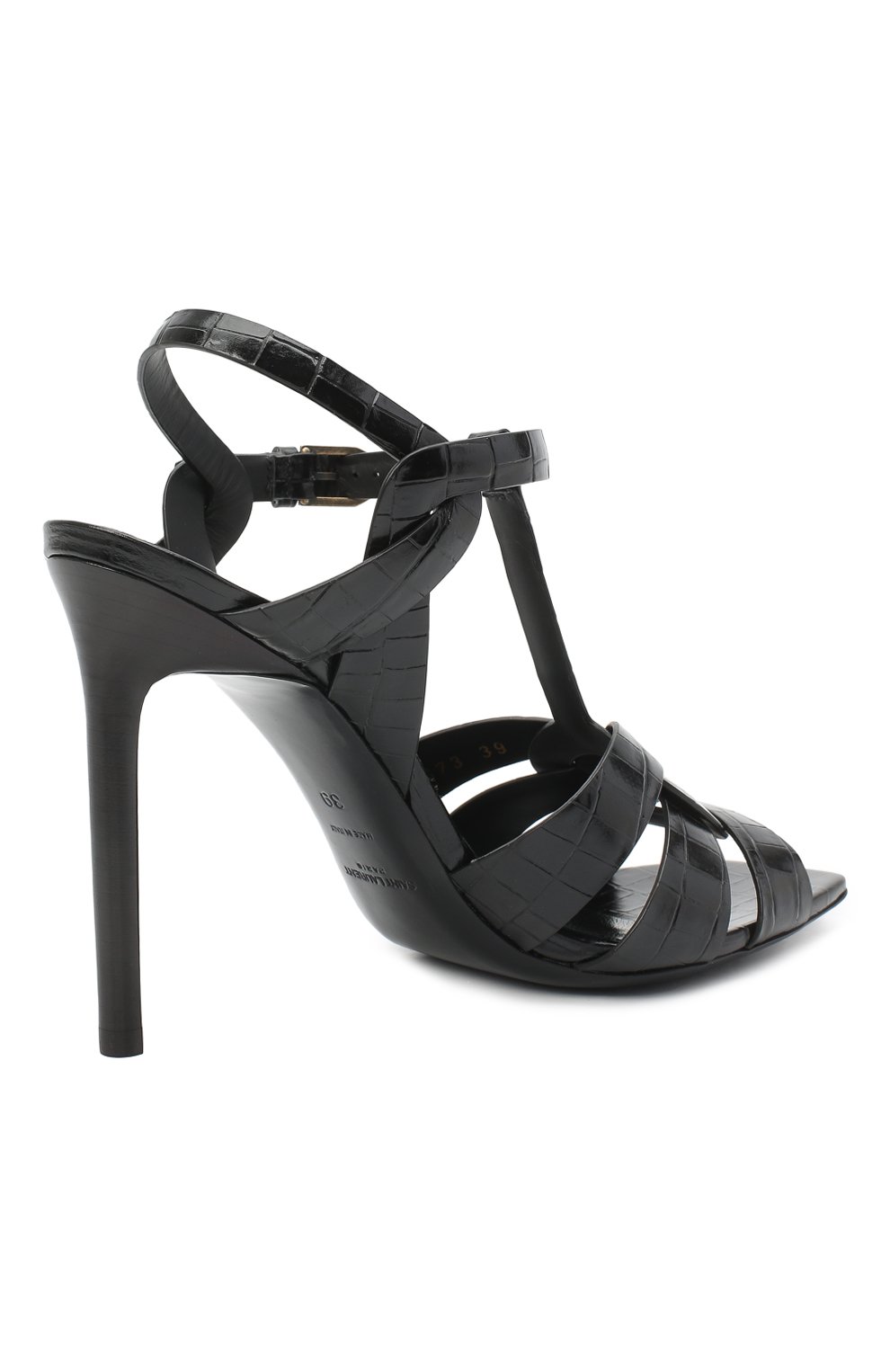 Кожаные босоножки tribute SAINT LAURENT, арт. 620673/1YQ00, фото 4