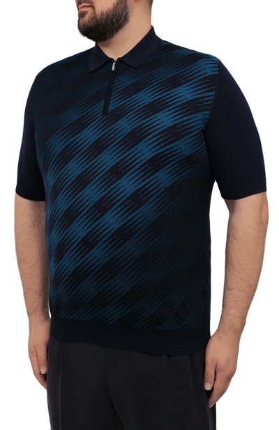 Поло из шелка и хлопка ZILLI, арт. MBV-PZ102-NESP1/MC01, фото 3