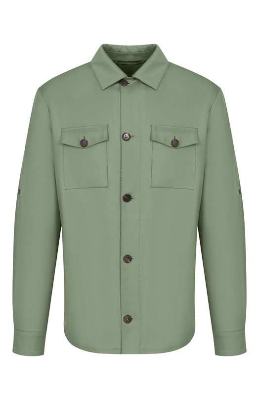 Шерстяная куртка-рубашка MVST M26.CSM.J404/V0074-TECH W00L Зелёный M26.CSM.J404/V0074-TECH W00L