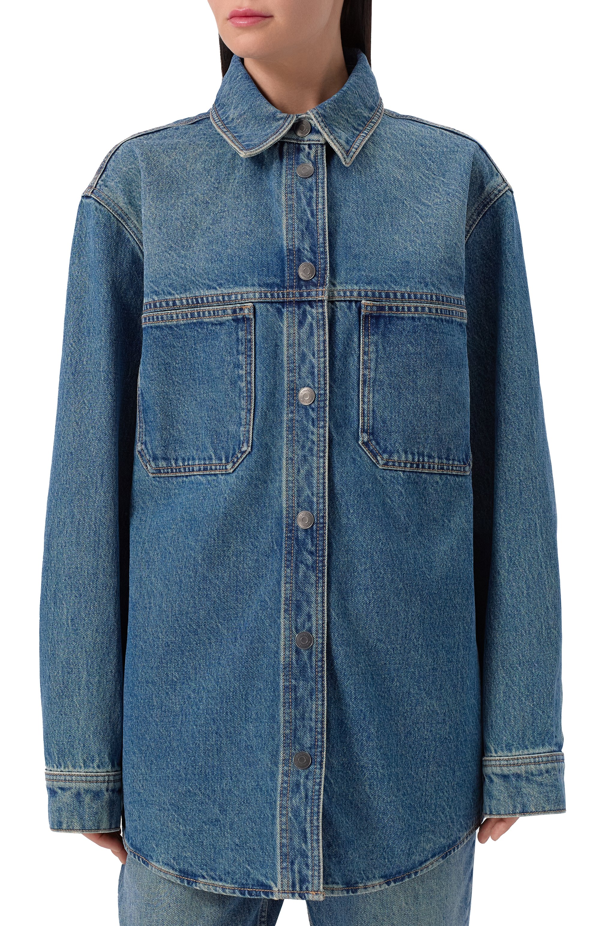 Джинсовая рубашка 12 STOREEZ, арт. 129659, фото 3