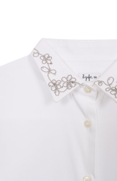 Хлопковая рубашка IL GUFO, арт. A25GCL0016C0066/5-8, фото 3