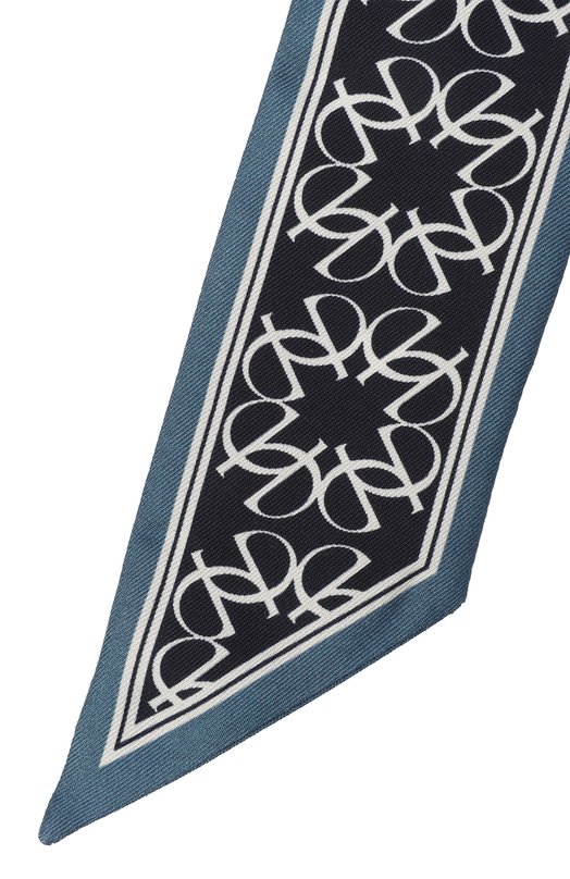 Шелковый шарф-твилли Elie Saab 710009672F25 Синий  710009672F25 Фото 3