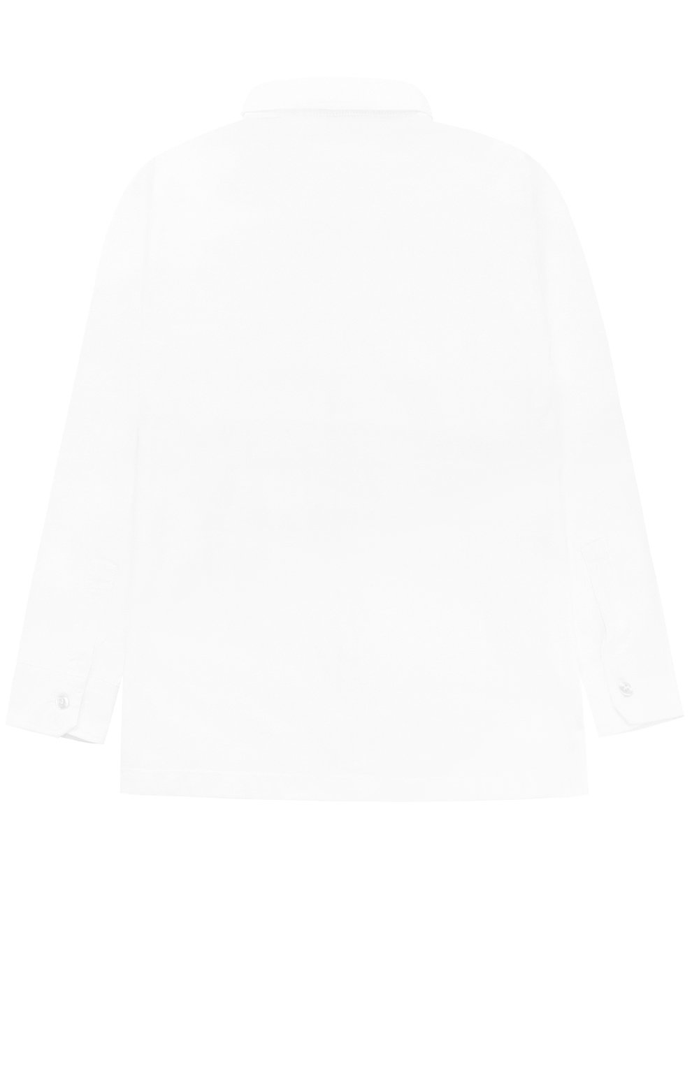 Однотонная рубашка прямого кроя из хлопка ALETTA, арт. AM777413ML/4A-8A, фото 2