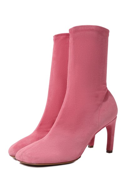 Замшевые ботильоны DRIES VAN NOTEN розового цвета по цене 69950 руб., арт. WW232-201, фото 1 Замшевые ботильоны DRIES VAN NOTEN, арт. WW232-201, фото 1