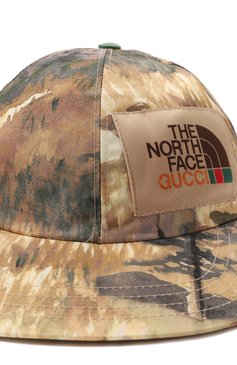 Женская бейсболка the north face x gucci GUCCI разноцветного цвета, арт. 672157 4HAJS | Фото 4 (Материал: Текстиль, Синтетический материал; Материал сплава: Проставлено; Нос: Не проставлено)