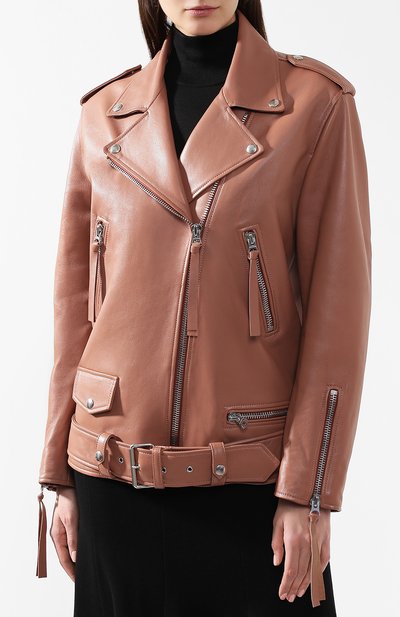 Кожаная куртка с поясом ACNE STUDIOS, арт. A70004, фото 3