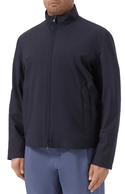 Куртка из шерсти и шелка PAUL&SHARK темно-синего цвета по цене 181500 руб., арт. 25412703, фото 3 Куртка из шерсти и шелка PAUL&SHARK, арт. 25412703, фото 3