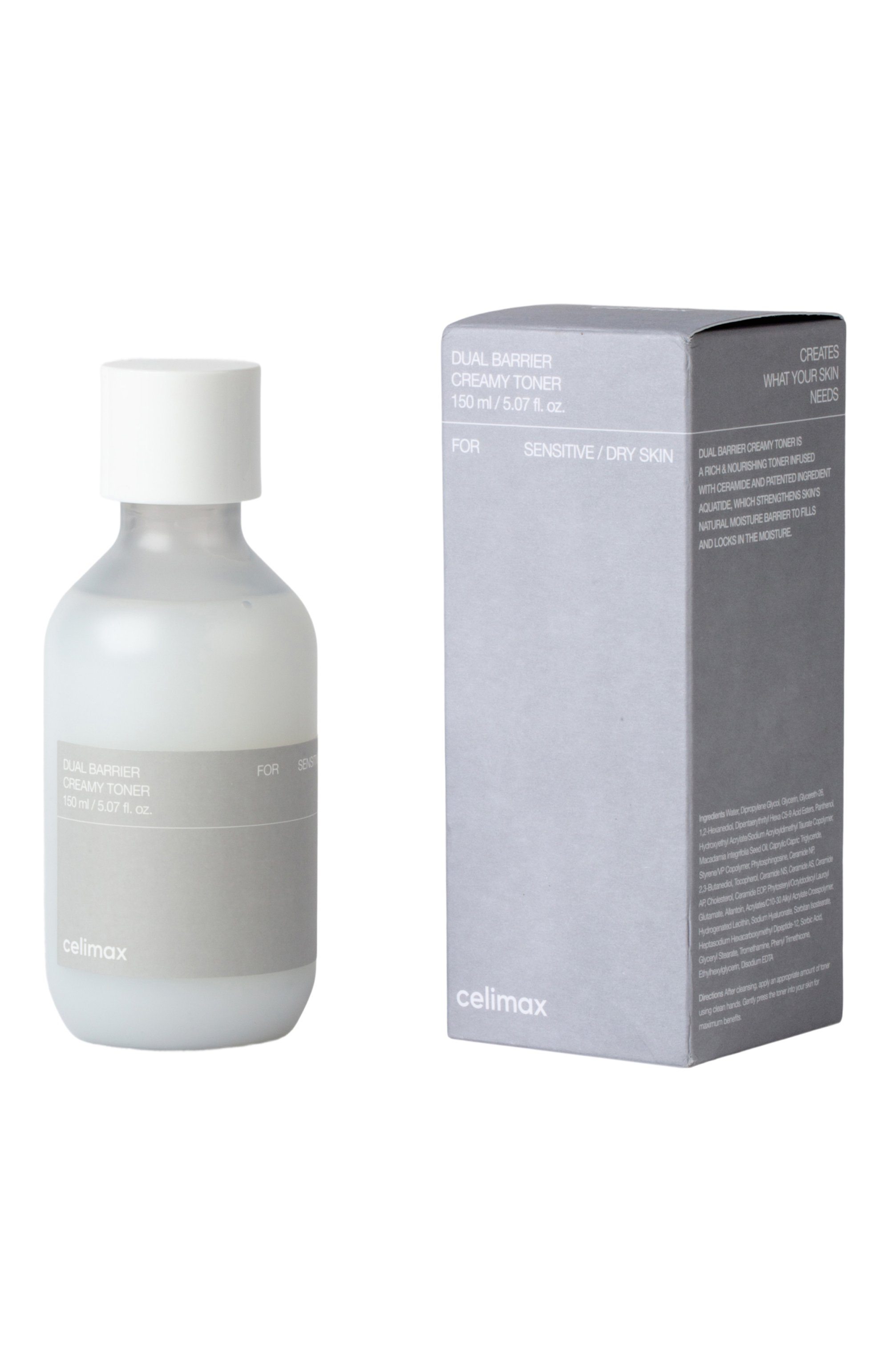 Тонер dual barrier creamy toner (150ml) CELIMAX бесцветного цвета по цене 2810 руб., арт. 8809606850475, фото 2 Тонер dual barrier creamy toner (150ml) CELIMAX, арт. 8809606850475, фото 2