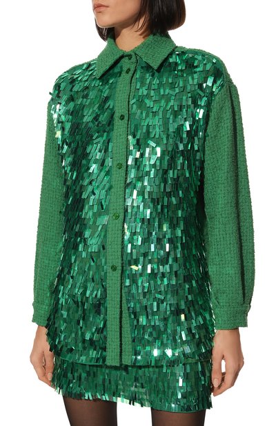Рубашка с отделкой пайетками PINKO, арт. 1G17VR-Y3SH, фото 3