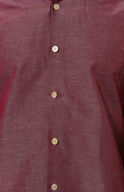 Сорочка из хлопка и льна KITON, арт. UCIH06609, фото 5