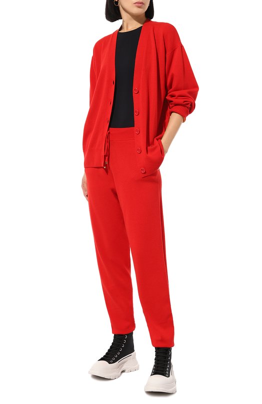 Шерстяной кардиган Stella McCartney 6K0423/3S2415 Красный  6K0423/3S2415 Фото 2