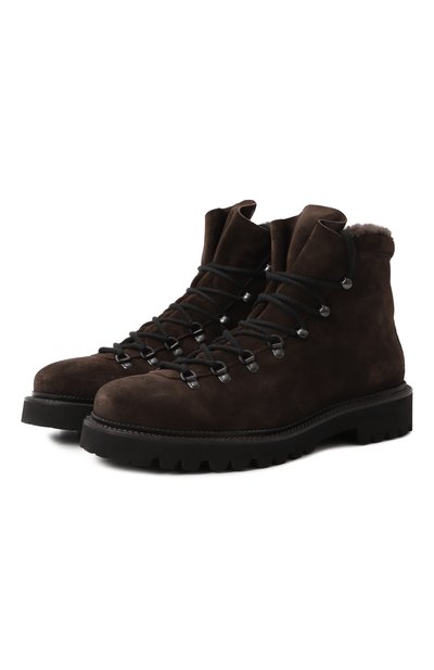 Мужские замшевые ботинки s.moritz MILLE 885, арт. SM0RITZ G0RAIN DEEP NAVY/FUR