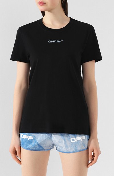 Хлопковая футболка OFF-WHITE, арт. 0WAA049R20B070431001, фото 3