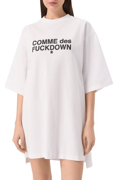 Хлопковое платье COMME DES FUCKDOWN, арт. CFABW01208, фото 3