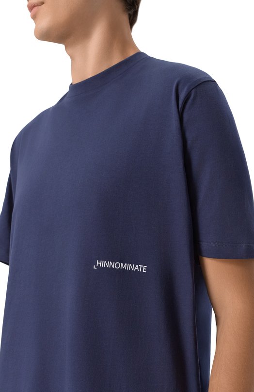 Хлопковая футболка HINNOMINATE HMABM01513 Синий  HMABM01513 Фото 5
