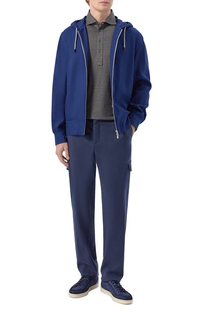 Поло изо льна и хлопка BRUNELLO CUCINELLI, арт. MR8273915, фото 2