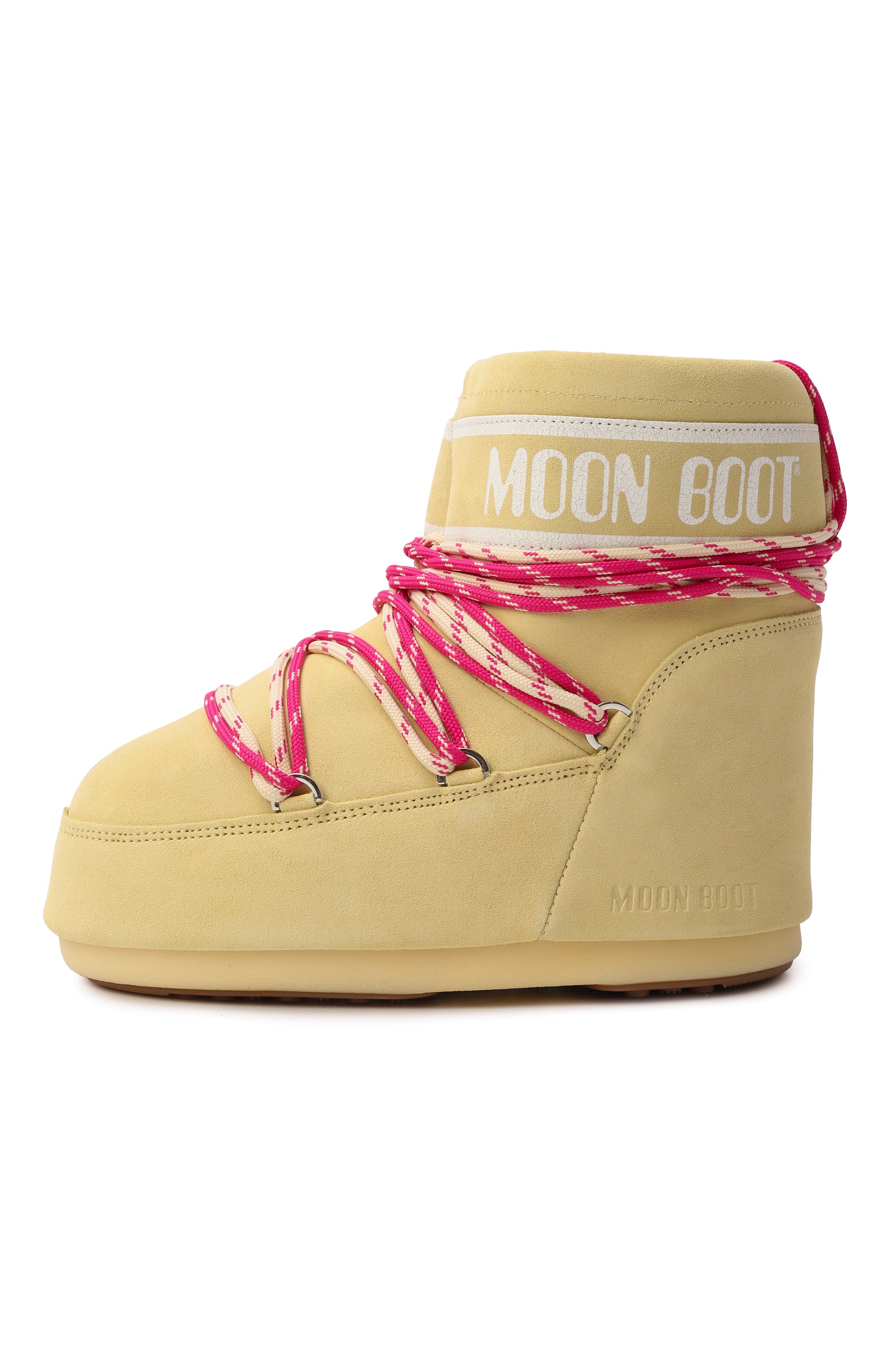 Замшевые полусапоги icon low MOON BOOT желтого цвета по цене 36300 руб., арт. 80D1409670, фото 4 Замшевые полусапоги icon low MOON BOOT, арт. 80D1409670, фото 4