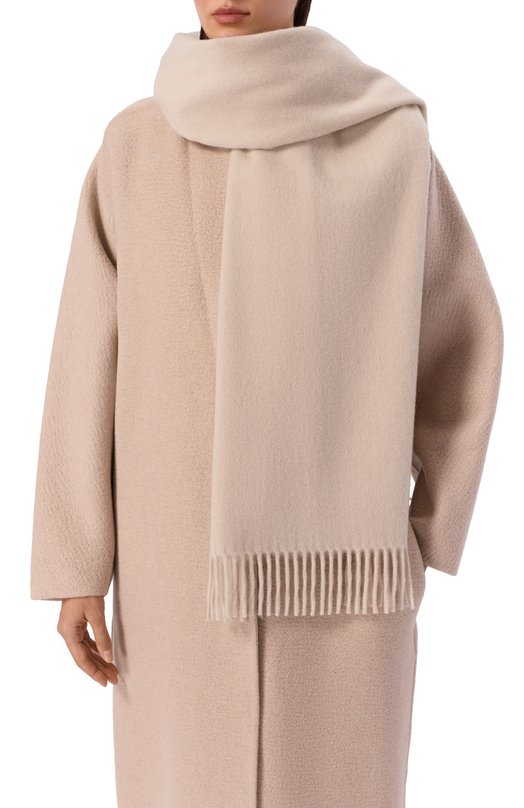 Кашемировый шарф Brunello Cucinelli MSCDVSW01 Бежевый  MSCDVSW01 Фото 2