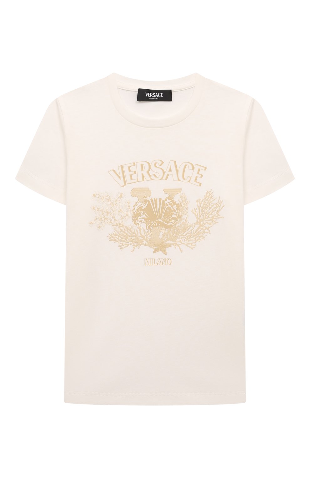 Хлопковая футболка VERSACE, арт. 1000239/1A11428/4-6, фото 1