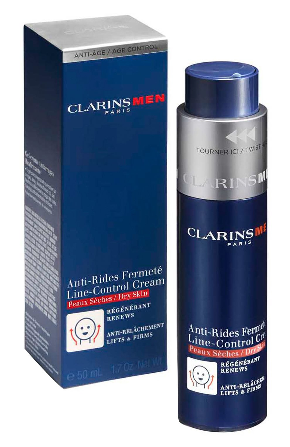 Восстанавливающий и укрепляющий крем против морщин для сухой кожи men anti-rides fermete (50ml) CLARINS, арт. 80080916, фото 2