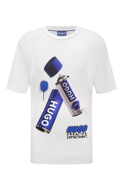 Мужская хлопковая футболка HUGO BLUE, арт. 50528970
